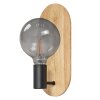 Ledvance DECOR Wand- en plafondlamp houtlook, Zwart, 1-licht