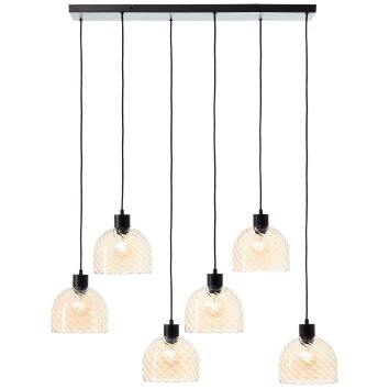 Briljante lampen Casto Hanglamp Zwart, 6-lichts