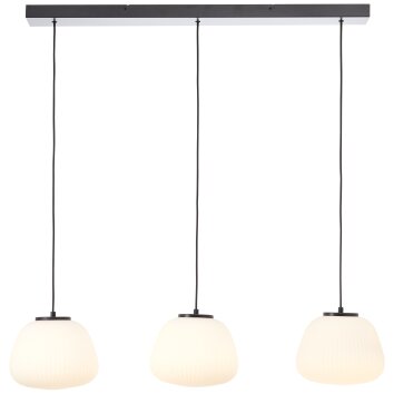 Briljante lampen Kaizen Hanglamp Zwart, 3-lichts