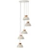 Briljante lampen Nalam Hanglamp Beige, 5-lichts