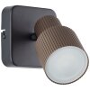 Briljante lampen Cadiz Wandspot LED Zwart, 1-licht