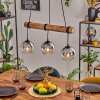 Koyoto Hanglamp, Kogellampje, Hanglamp Natuurlijke kleuren, Zwart, 3-lichts