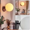 Koyoto Kogellampje, Wandlamp, Muurspot Wit, 1-licht