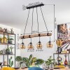 Koyoto Hanglamp, Kogellampje, Hanglamp Natuurlijke kleuren, Zwart, 4-lichts