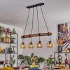 Koyoto Hanglamp, Kogellampje, Hanglamp Natuurlijke kleuren, Zwart, 4-lichts