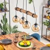 Koyoto Hanglamp, Kogellampje, Hanglamp Natuurlijke kleuren, Zwart, 4-lichts