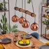 Koyoto Hanglamp, Kogellampje, Hanglamp Natuurlijke kleuren, Zwart, 4-lichts