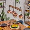 Koyoto Hanglamp, Kogellampje, Hanglamp Natuurlijke kleuren, Zwart, 4-lichts