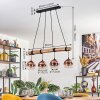 Koyoto Hanglamp, Kogellampje, Hanglamp Natuurlijke kleuren, Zwart, 4-lichts