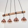 Koyoto Hanglamp, Kogellampje, Hanglamp Natuurlijke kleuren, Zwart, 4-lichts