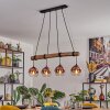 Koyoto Hanglamp, Kogellampje, Hanglamp Natuurlijke kleuren, Zwart, 4-lichts