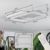 Sezures Plafondlamp LED Wit, 1-licht, Afstandsbediening