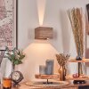 Marmorera Wandlamp, Muurspot houtlook, Zwart, 1-licht