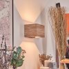 Marmorera Wandlamp, Muurspot houtlook, Zwart, 1-licht