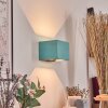 Marmorera Wandlamp, Muurspot Zwart, Turquoise, 1-licht