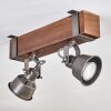 Pehefito Plafondlamp, Plafondspot Donkerbruin, Grijs, 2-lichts