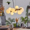 Chehalis Hanglamp, Kogellampje, Hanglamp Wit, 8-lichts