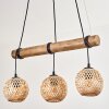 Basto Hanglamp, Kogellampje, Hanglamp Natuurlijke kleuren, Zwart, 3-lichts