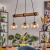 Koyoto Hanglamp, Kogellampje, Hanglamp Natuurlijke kleuren, Zwart, 3-lichts