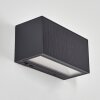 Brydebjerg Wandlamp voor buiten, Licht omhoog & omlaag, Wandlamp LED Zwart, 1-licht