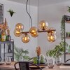 Gastor Hanglamp, Kogellampje, Hanglamp Amber, 8-lichts