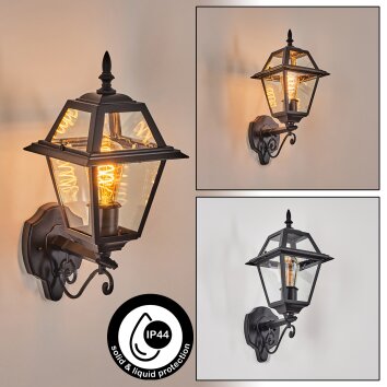 Fornelos Buitenlicht, Wandlamp voor buiten, Wandlamp Zwart, 1-licht