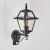 Fornelos Buitenlicht, Wandlamp voor buiten, Wandlamp Zwart, 1-licht, Bewegingsmelder