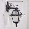 Fornelos Buitenlicht, Wandlamp voor buiten, Wandlamp Zwart, 1-licht