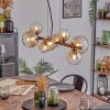 Chehalis Hanglamp, Kogellampje, Hanglamp Amber, Duidelijk, 8-lichts