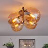 Gastor Plafondlamp, Kogellampje Amber, 4-lichts