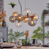 Gastor Hanglamp, Kogellampje, Hanglamp Amber, Duidelijk, Rookkleurig, 8-lichts