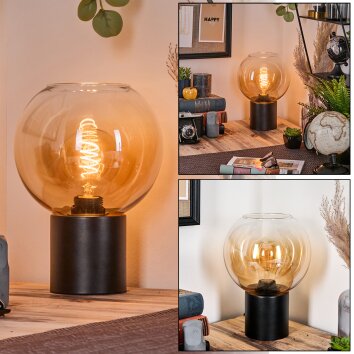 Koyoto Kogellampje, Bureaulamp, Tafellamp 20 cm Amber, Duidelijk, 1-licht