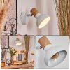 Alyra Plafondspot, Wandlamp, Muurspot Wit, 1-licht