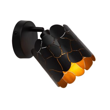 Lucide ALMELO Wandlamp Zwart, 1-licht