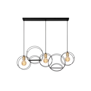 Lucide CIRCLE Hanglamp Zwart, 3-lichts