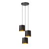 Lucide ALMELO Hanglamp Zwart, 3-lichts