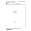 Lucide FOLD Staande lamp Zwart, 1-licht