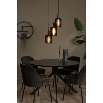 Lucide LAMBRES Hanglamp Zwart, 3-lichts