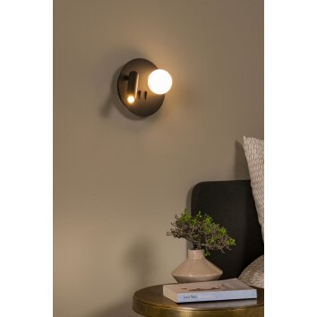 Lucide MATIZ Wandlamp LED Zwart, 1-licht