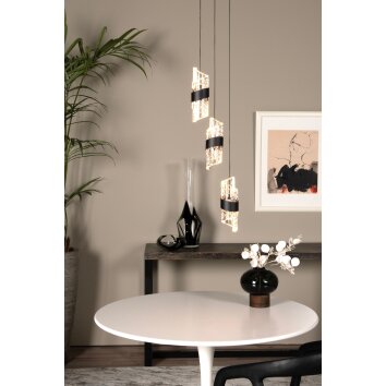 Lucide KLIGANDE Hanglamp LED Zwart, 3-lichts