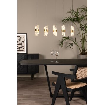 Lucide KLIGANDE Hanglamp LED Goud, 5-lichts