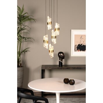 Lucide KLIGANDE Hanglamp LED Goud, 5-lichts