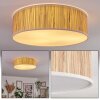 Antillo Plafondlamp Beige, Natuurlijke kleuren, Wit, 3-lichts