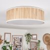 Antillo Plafondlamp Beige, Natuurlijke kleuren, Wit, 3-lichts