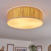 Antillo Plafondlamp Beige, Natuurlijke kleuren, Wit, 3-lichts