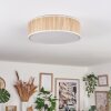 Antillo Plafondlamp Beige, Natuurlijke kleuren, Wit, 3-lichts