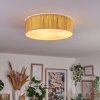 Antillo Plafondlamp Beige, Natuurlijke kleuren, Wit, 3-lichts