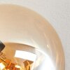 Gastor Plafondlamp, Kogellampje Amber, 5-lichts