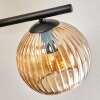 Gastor Plafondlamp, Kogellampje Amber, 5-lichts