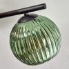 Koyoto Plafondlamp, Kogellampje Blauw, Groen, Koperkleurig, 5-lichts